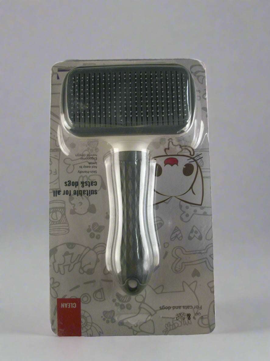 CLEAN & PETS Auto hair removal with button Brush 