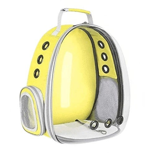 Transparent YELLOW back Bag for Pets