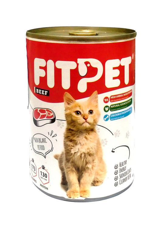 Fit Pet canned wet food 400 gm  -  معلبات قطط سوفت فود "فيت بيت" ٤٠٠ جم - Petfriend stores online pet shop Alex